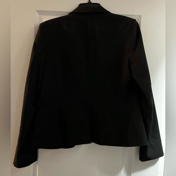 Calvin Klein Suit Jacket Blazer, Black, Button Lined Sleeves - Picture 2 of 5